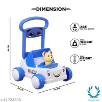 Divi Divine First Step Baby Sit-to-Stand Activity Walker, Baby Push Walker (Blue 6-18 Months) - 6-18 Months, Blue, Plastic, Pull Along Toys, Pack Of :1